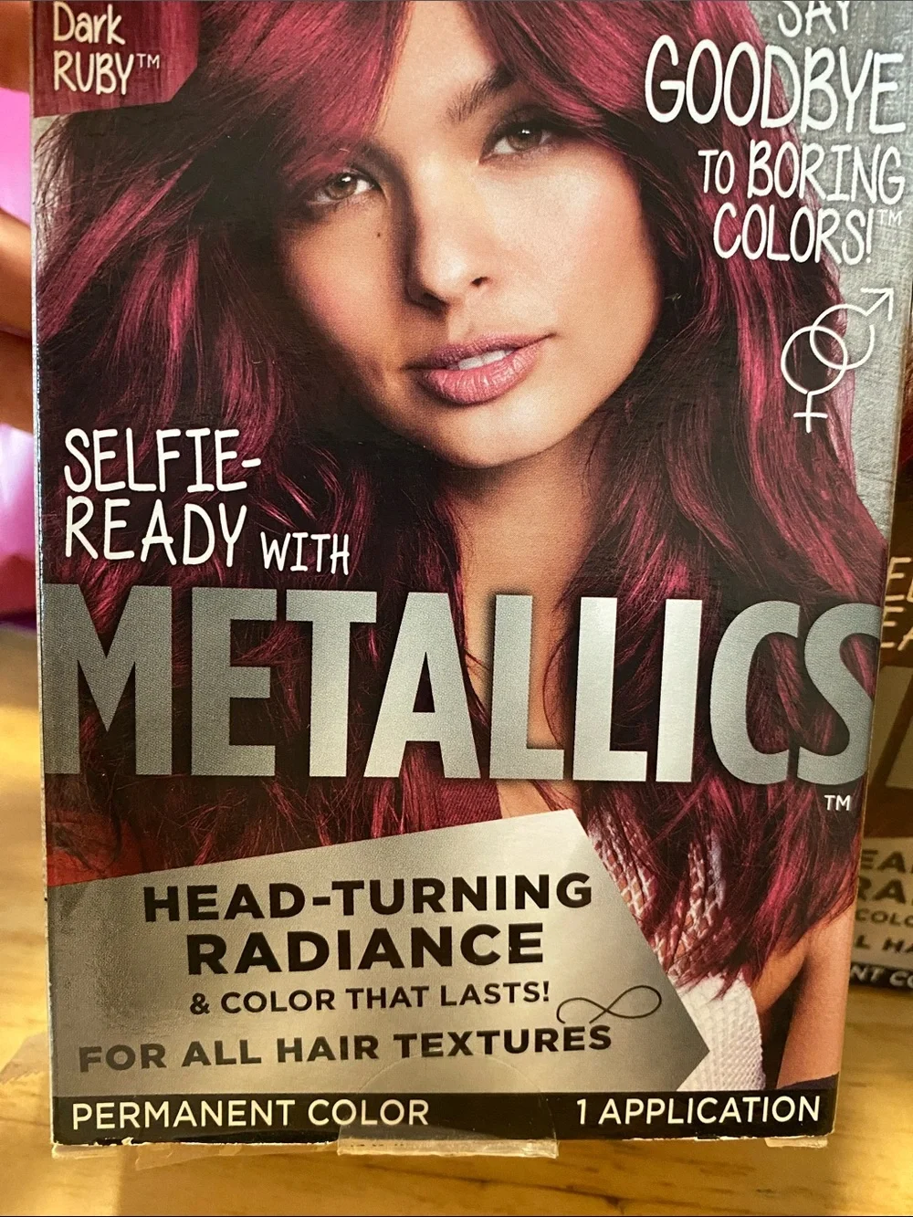 göt2b Metallics Hair Color by Schwarzkopf - Dark Ruby (M68) NIB